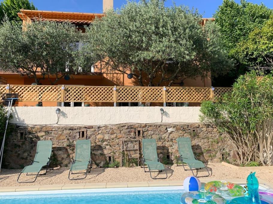 Villa Avec Piscine Dans Les Cevennes Besseges Exterior photo